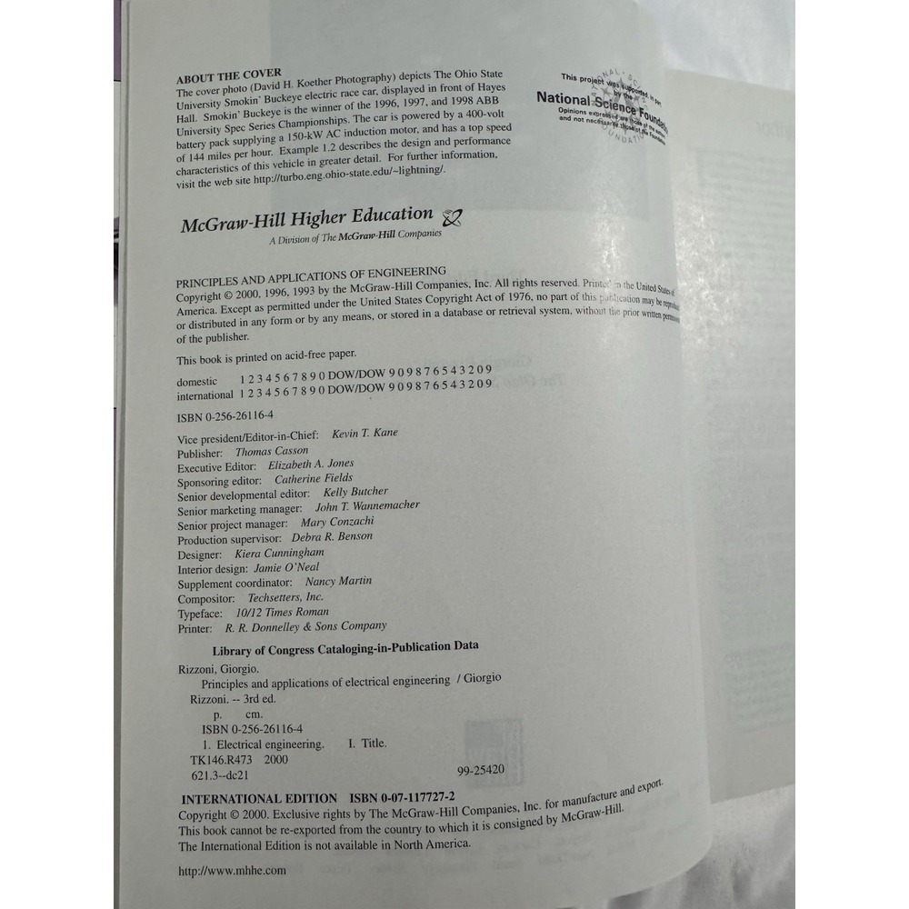 Principal Applications Of Electrical Engineering Giorgio Rizzoni 3rd Edition /CD - Picture 7 of 11